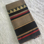 Narayanpeth Cotton Maroon & Black Temple Border Saree