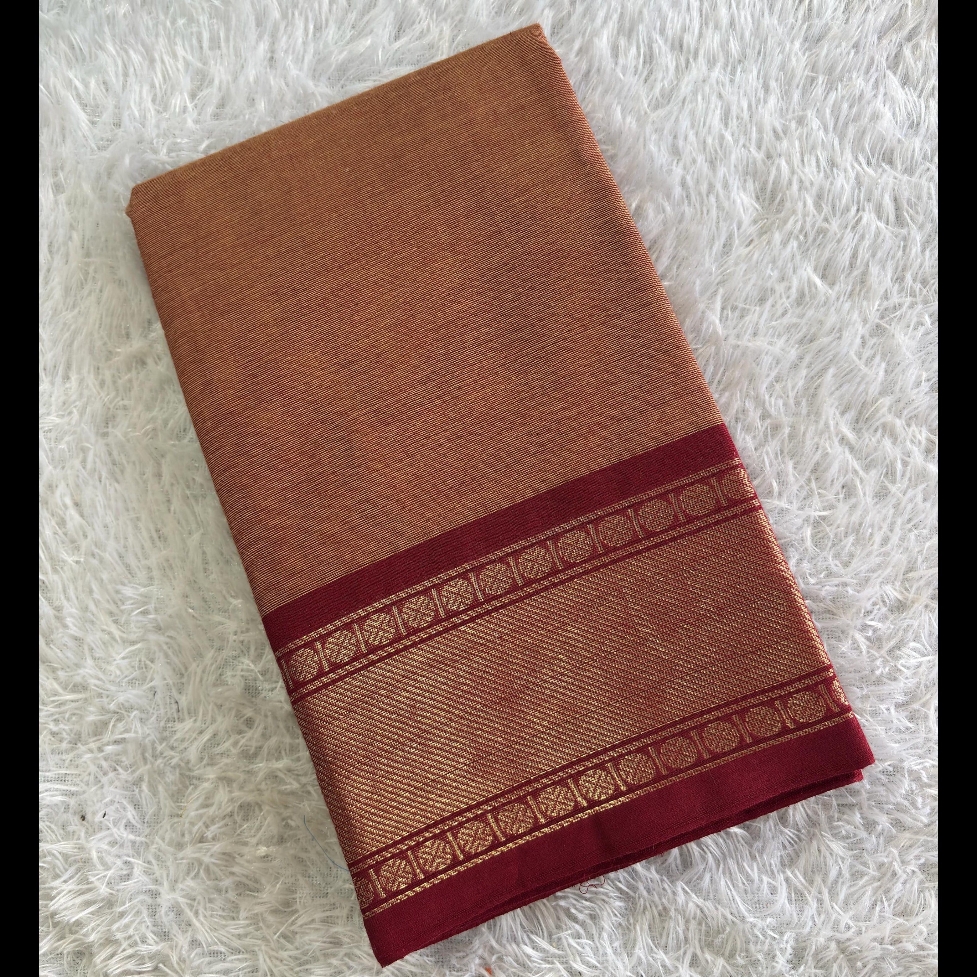 Chettinad Premium 80s Count Cotton Saree (Without Blouse)