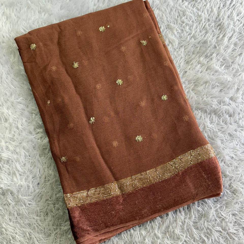 Georgette Saree with Subtle Embellishment