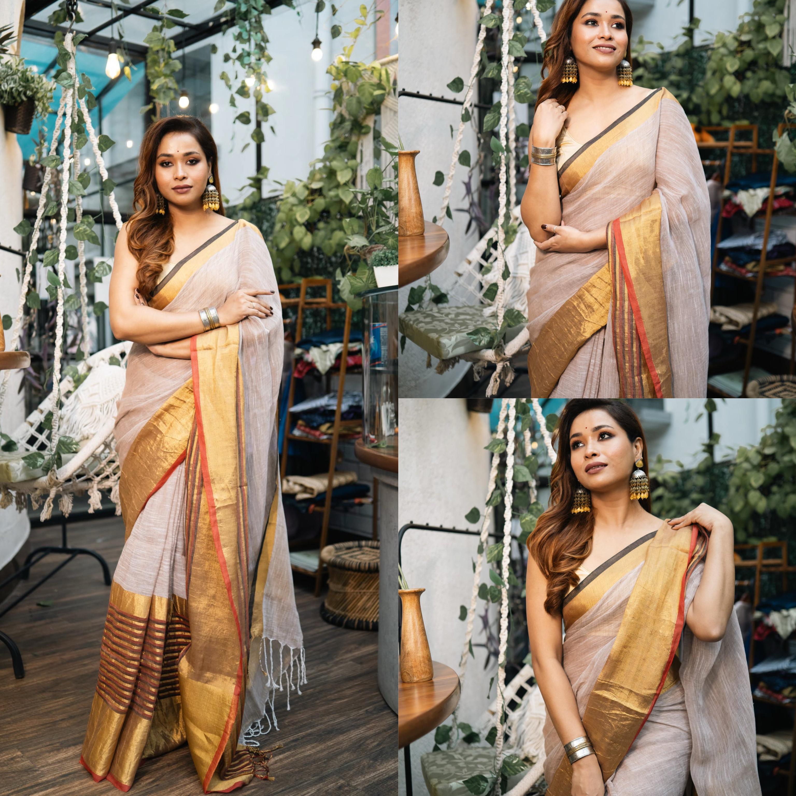 Cotton Saree with Elegant Border