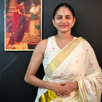 Traditional Techipoo Work Cotton Saree