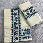 Aalila Premium Dual Shade Cotton Set Mundu