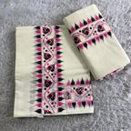 Aalila Premium Dual Shade Cotton Set Mundu