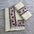 Aalila Premium Dual Shade Cotton Set Mundu